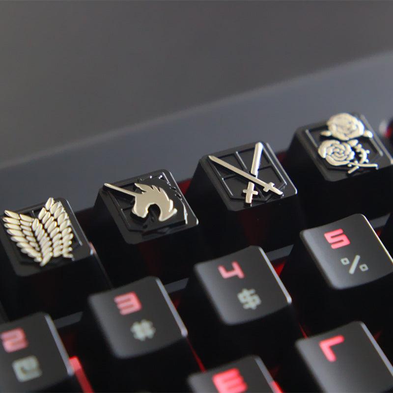 Keycap artisanale en métal gravé pour clavier mécanique - fphabillemoi