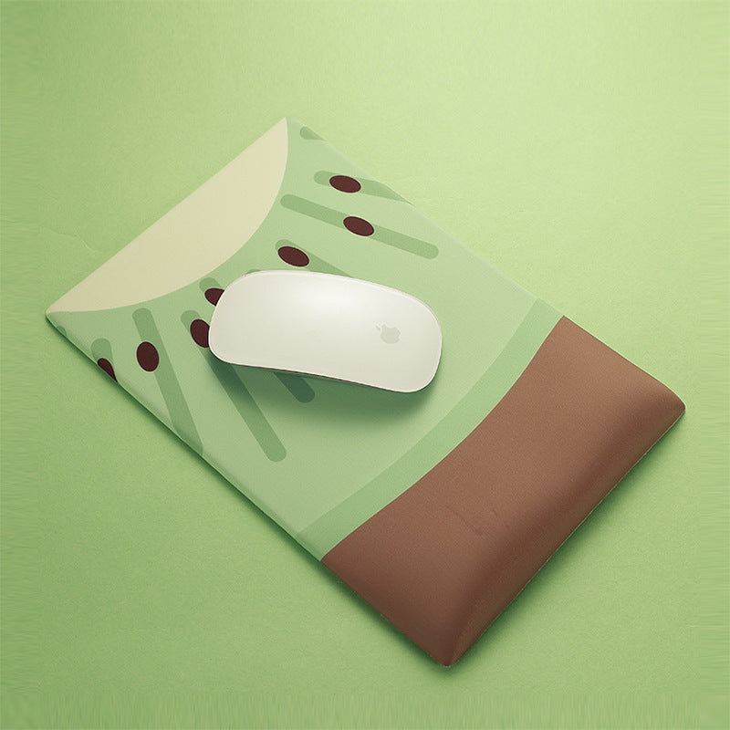 Tapis de souris ergonomique design kiwi avec repose-poignet - fphabillemoi