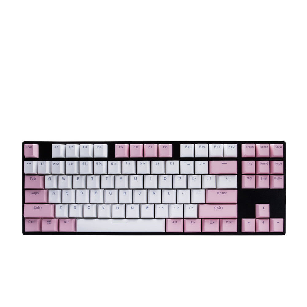 Clavier mécanique gamer rose et blanc switches colorés - fphabillemoi