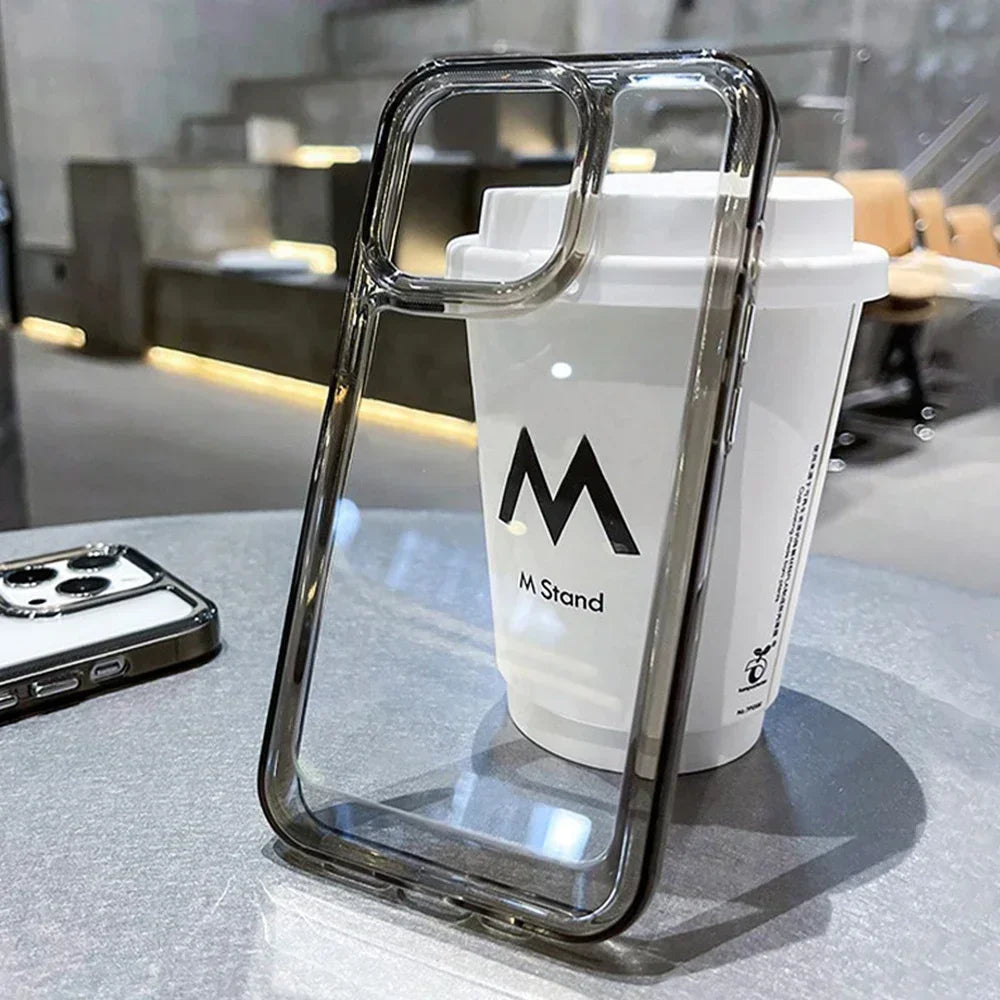 Coque résistante transparente Armor Luxe pour iPhone