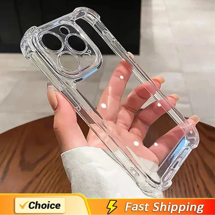Coque transparente en silicone souple pour iPhone