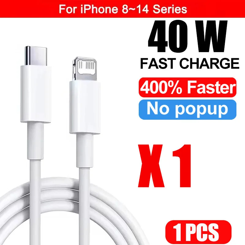 Câble Charge Rapide USB-C PD 40W - Compatible iPhone