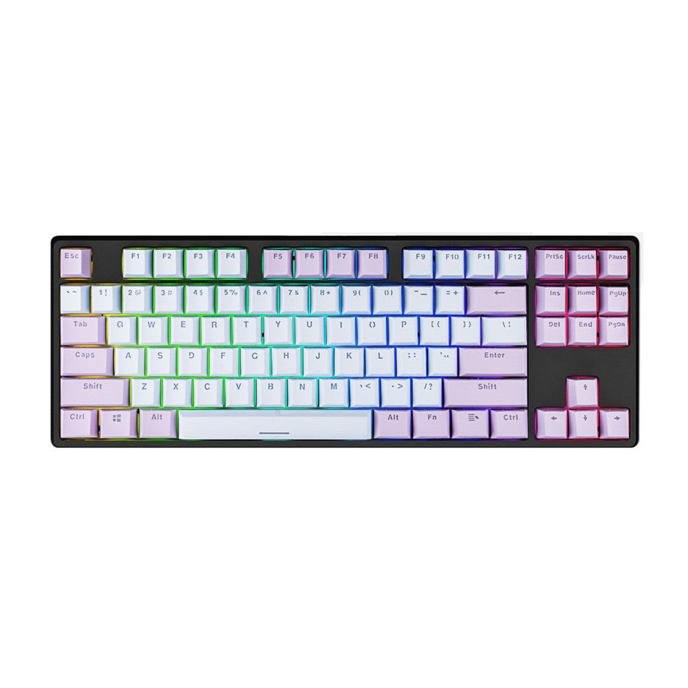 Clavier mécanique gamer RGB 87 touches rétroéclairé multicolore - fphabillemoi